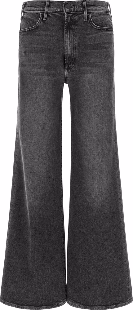 Mother Denim Gray Cotton Flared Jeans