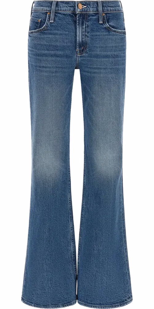 Mother Denim Blue Cotton Bootcut Jeans