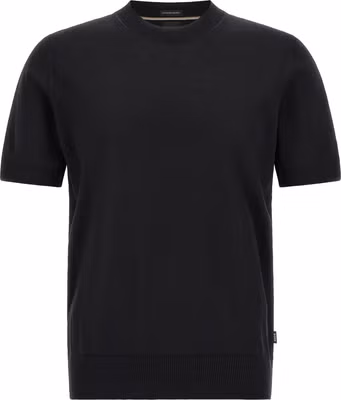 Black Virgin Wool T-Shirt