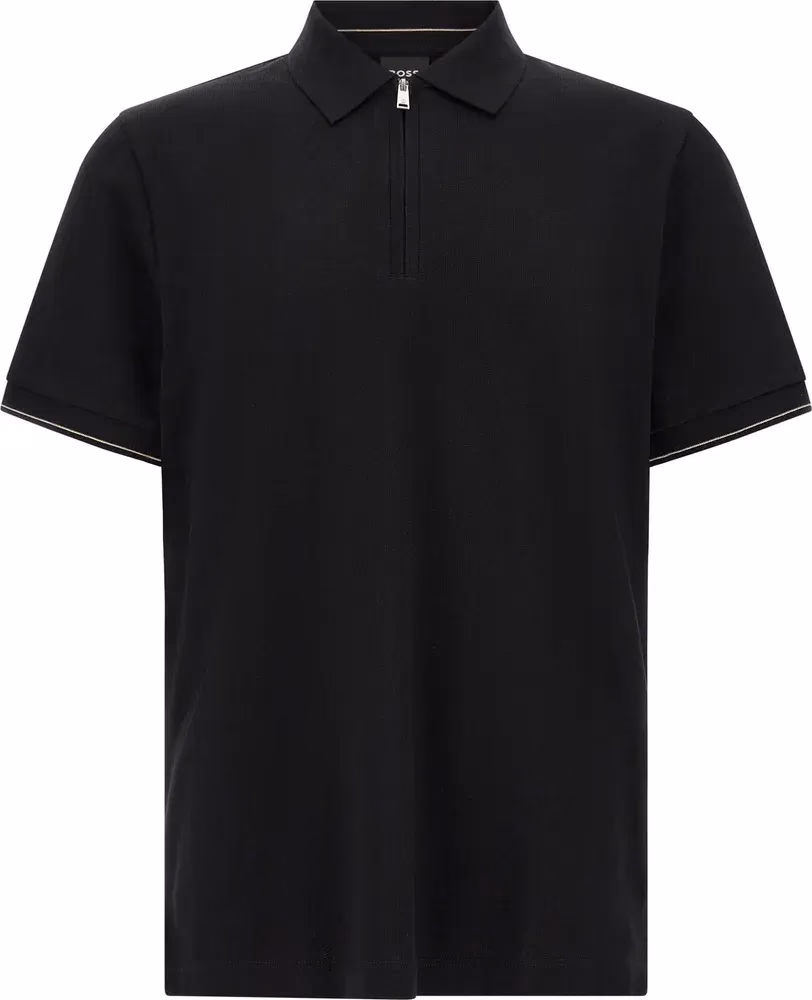 Hugo Boss Black Cotton Polo Shirt