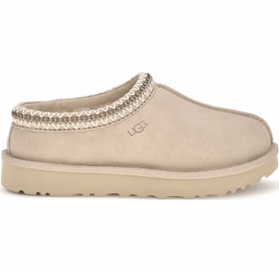 Beige Leather Mules
