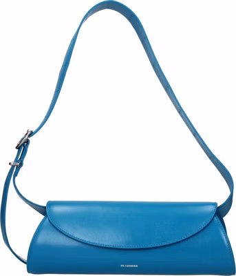 Blue Leather Crossbody Bag