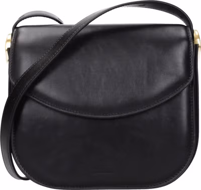 Black Leather Crossbody Bag
