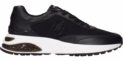 Black Fabric Athletic Sneakers