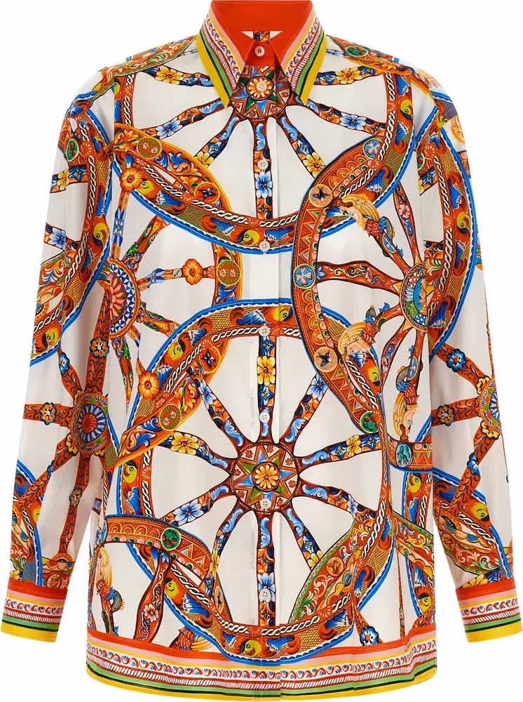 Dolce & Gabbana Multicolor Cotton Blouse
