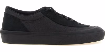 Black Cotton Low Top Sneakers