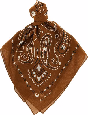 Brown Cotton Foulard