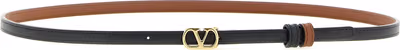 Multicolor Calfskin Thin Belt