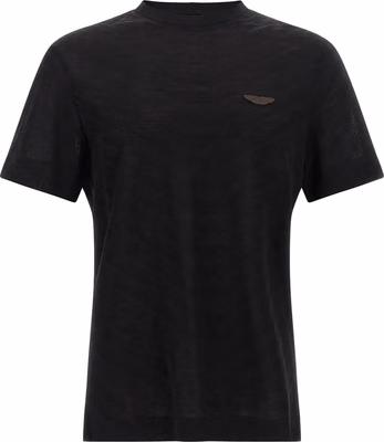 Black Cotton T-Shirt