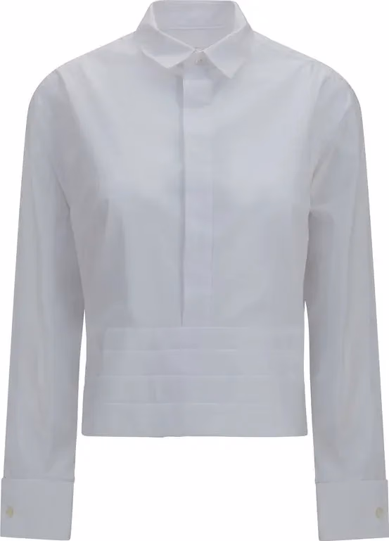 Sacai White Cotton Dress Shirt