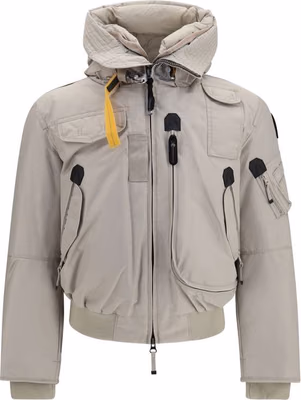 Gray Polyamide Bomber