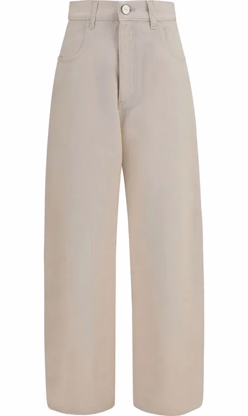 Rohe Beige Cotton Straight-Leg Jeans