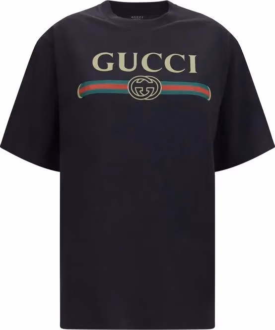Gucci Black Cotton T-Shirt