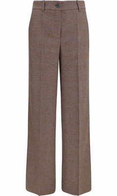 Brown Wool Oves Aries Casual Pants