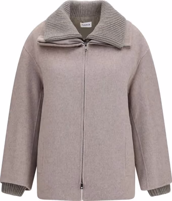 Beige Wool Oves Aries Full-Length Jacket