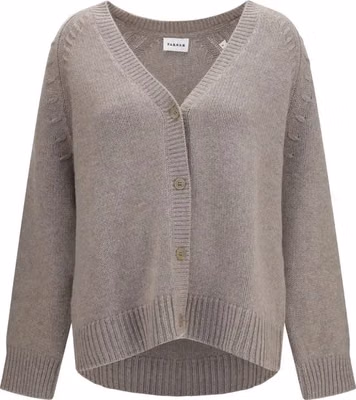 Beige Cashmere Cardigan