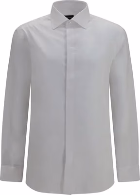 White Cotton Dress Shirt