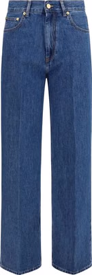 Blue Cotton Relaxed Fit Jeans