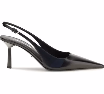 Black Calf Leather Bos Taurus High Heel Pumps
