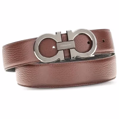 Brown Calf Leather Bos Taurus Belt
