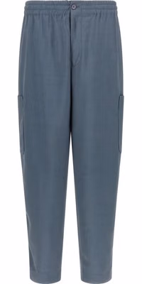 Gray Wool Cargo Pants