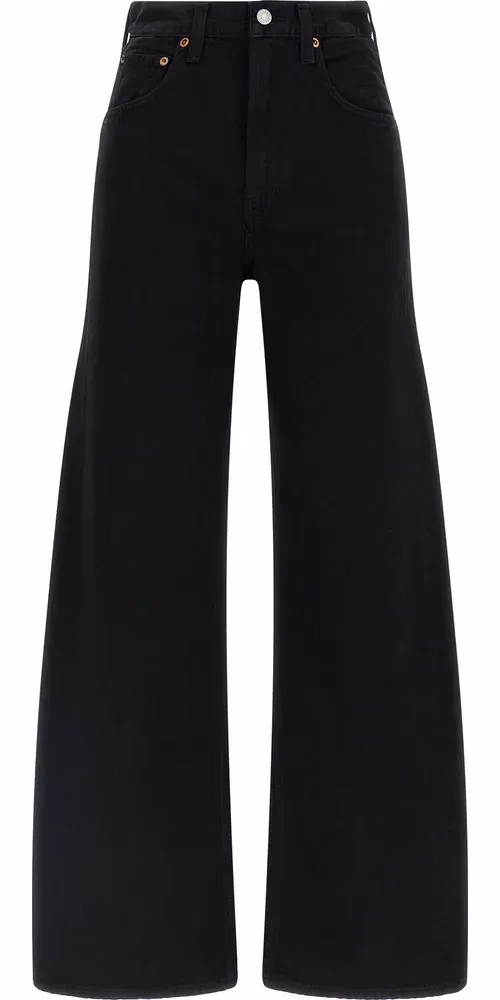 Agolde Black Cotton Jeans Denim