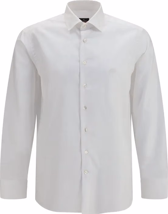 Etro White Cotton Dress Shirt