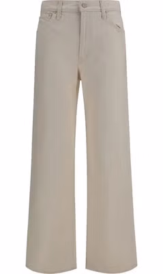 White Cotton Relaxed Fit Jeans