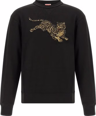Black Cotton Sweatshirt