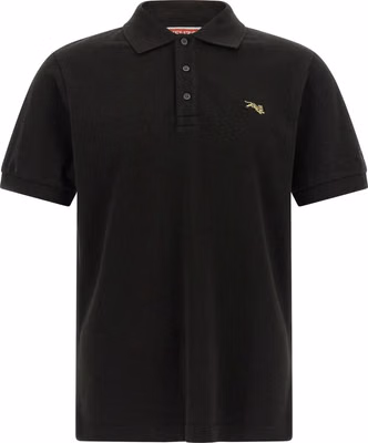 Black Cotton Polo Shirt