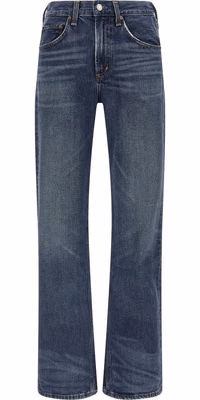 Blue Cotton Bootcut Jeans