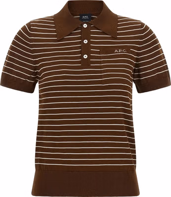 Brown Cotton Polo Shirt