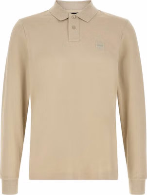 Beige Cotton Polo Shirt