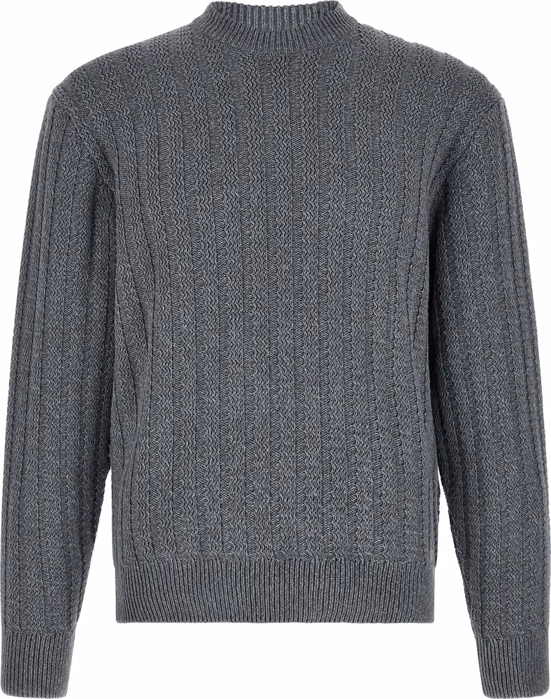 Hugo Boss Gray Cotton Cardigan