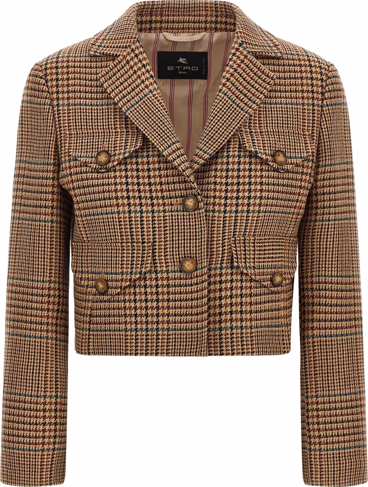 Etro Brown Wool Blazer