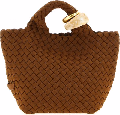 Brown Nylon Handbag