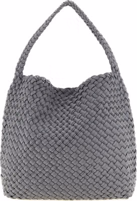 Gray Nylon Shoulder Bag
