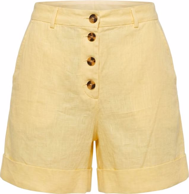 Trussardi Jeans Yellow Flax Women Shorts