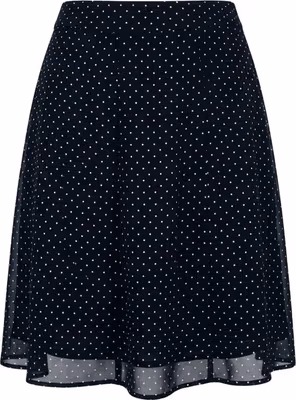 Black Viscose Women Skirt