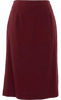 Red Acetate Women Skirt
