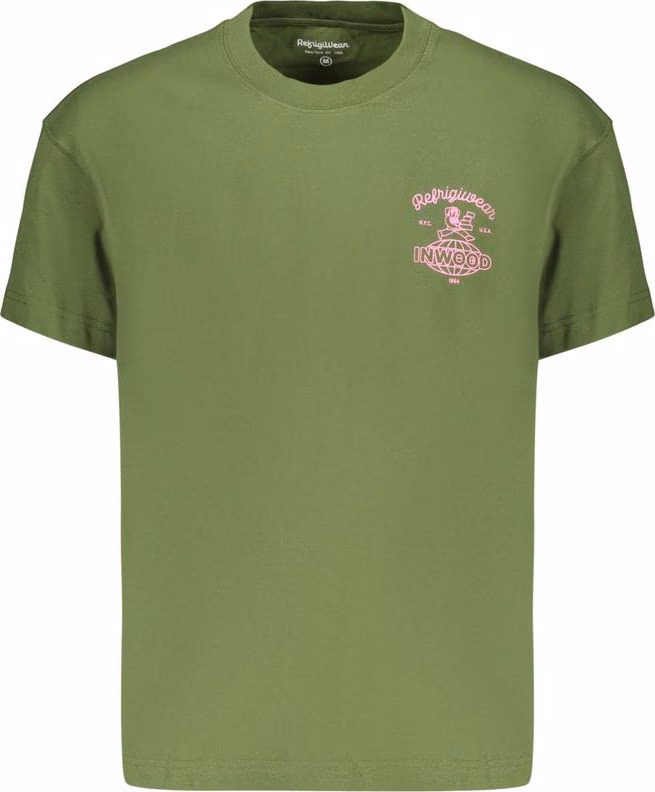 Refrigiwear Green Cotton Men's T-Shirt