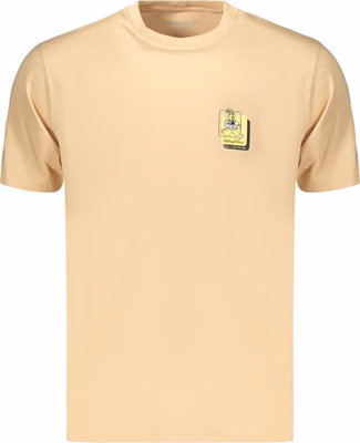 Beige Cotton Men's T Shirt