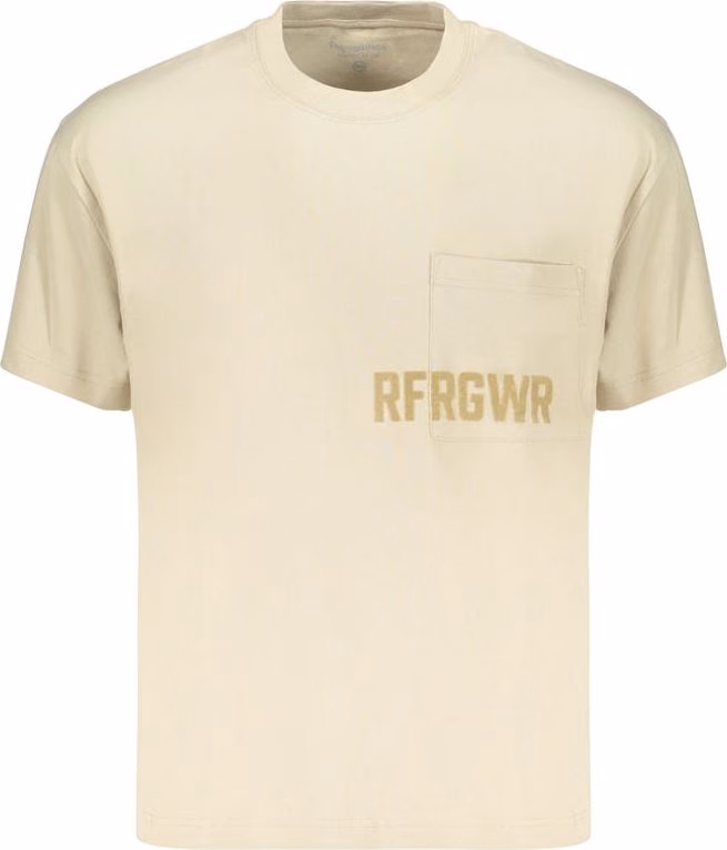 Refrigiwear Beige Cotton Mens T-Shirt