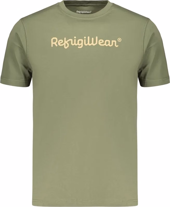 Refrigiwear Verde Cotton Men T-Shirt
