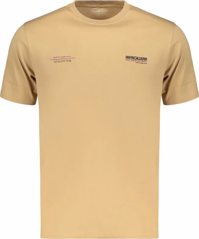 Refrigiwear Brown Cotton Men's T-Shirt