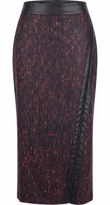 Black Wool Women Skirt