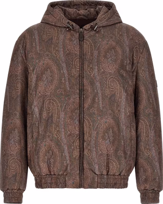 Brown Polyester Bomber