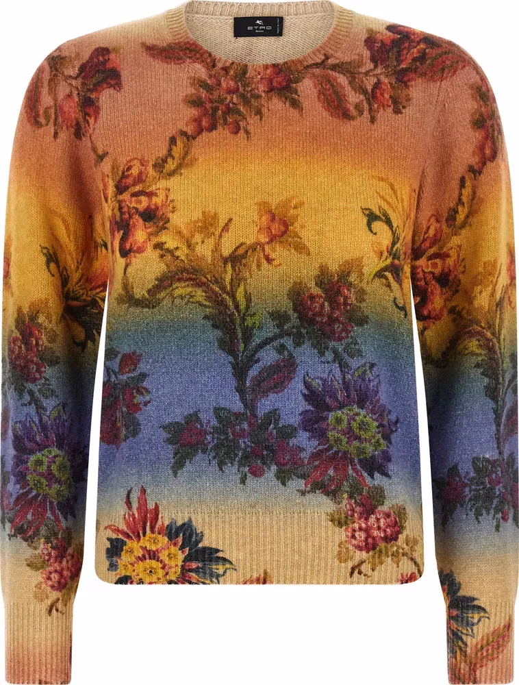 Etro Multicolor Wool Cardigan