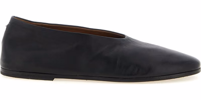 Black Calfskin Ballet Flats