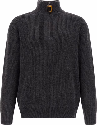 Gray Wool Cardigan